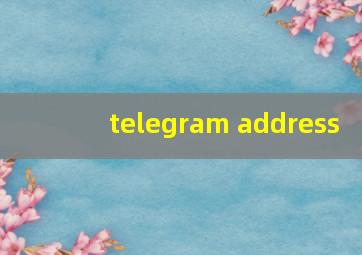 telegram address